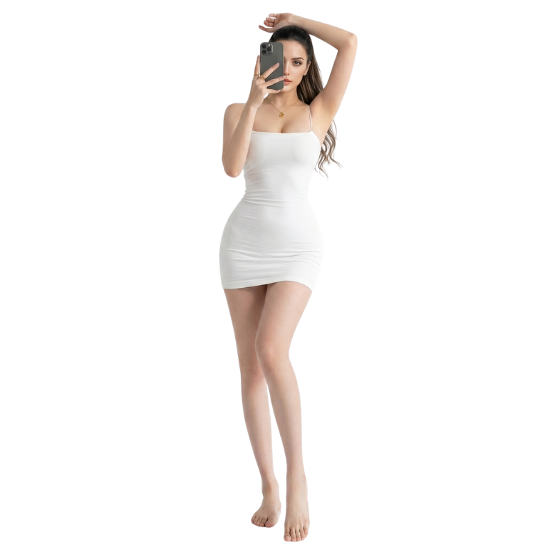 Elegant Sling Sleeveless Short Dress